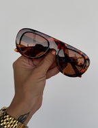 GAFAS DE SOL ROUND BROWN