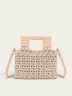 Bolso Macramé Madera