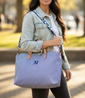 BOLSO LONETA Y PIEL VICHY | AZUL