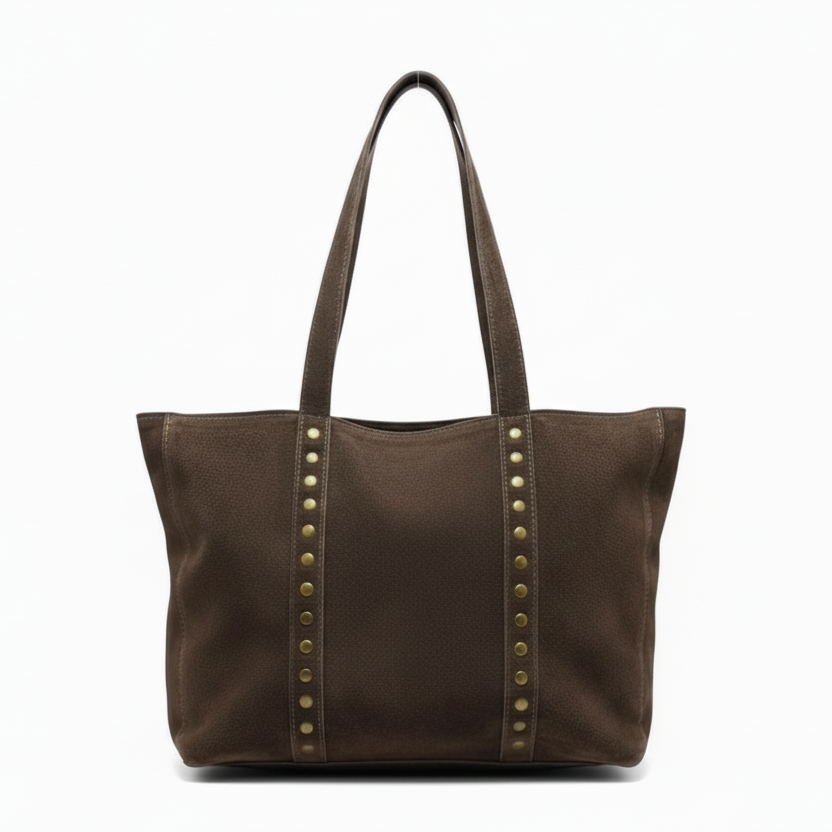 SHOPPER TACHAS | MARRÓN CHOCOLATE