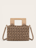 Bolso Macramé Madera