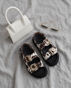 Sandalias Cow Print
