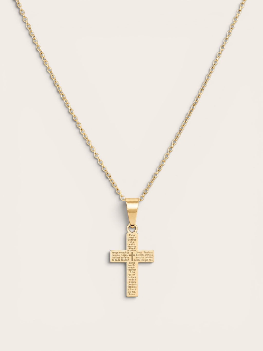 COLLAR CRUZ PADRE NUESTRO