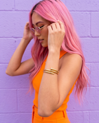 Pulsera Rígida Triple Clavo