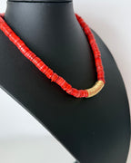 COLLAR MAXI CORAL GOLD
