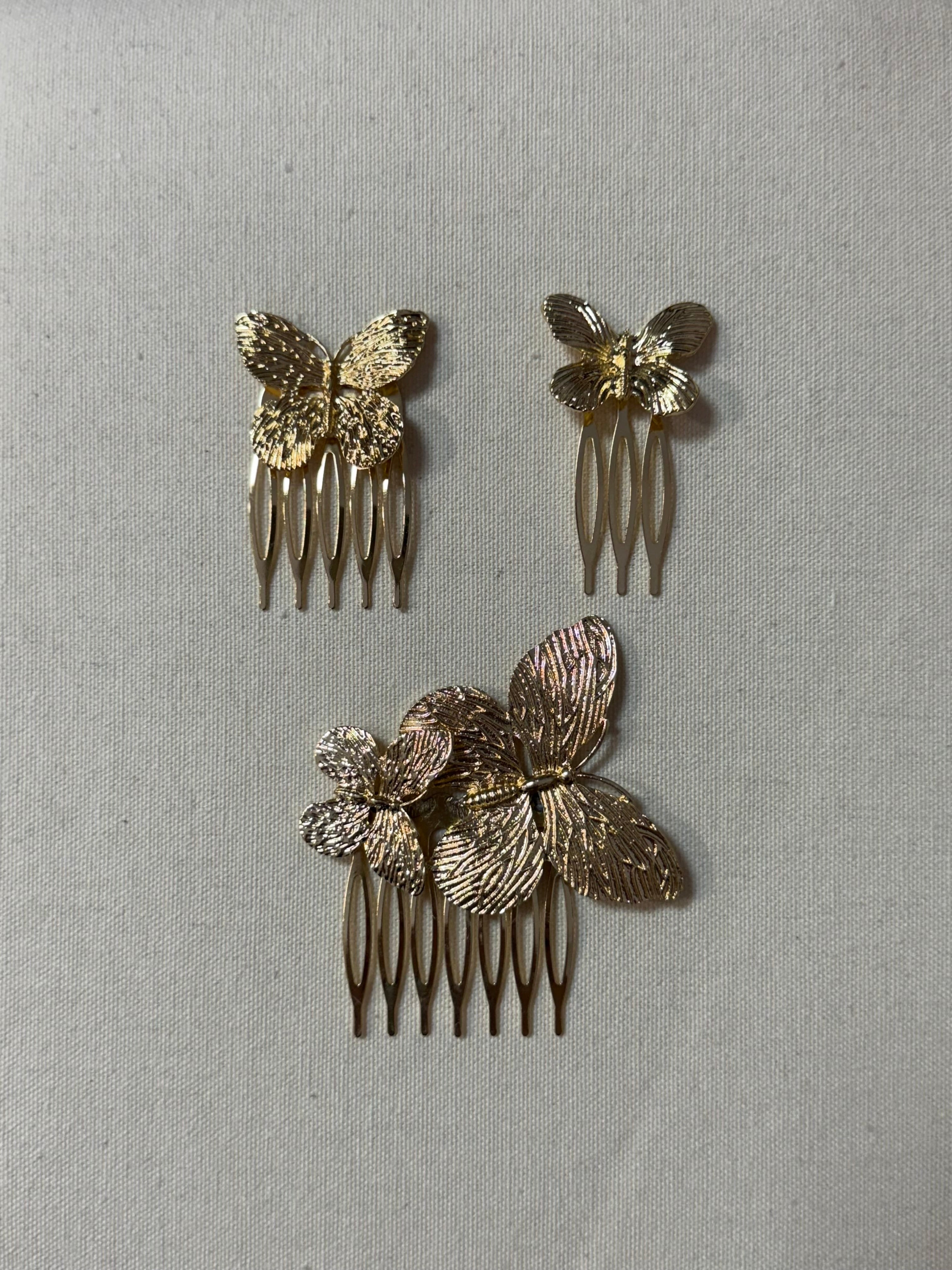 Conjunto Peinecillos mariposa
