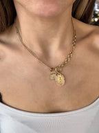 COLLAR PERLITAS ROSA - VIRGEN DEL ROCÍO