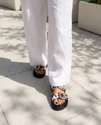 Sandalias Cow Print