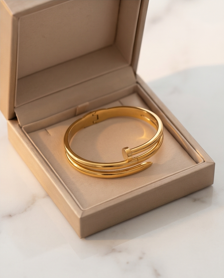 Pulsera Rígida Triple Clavo