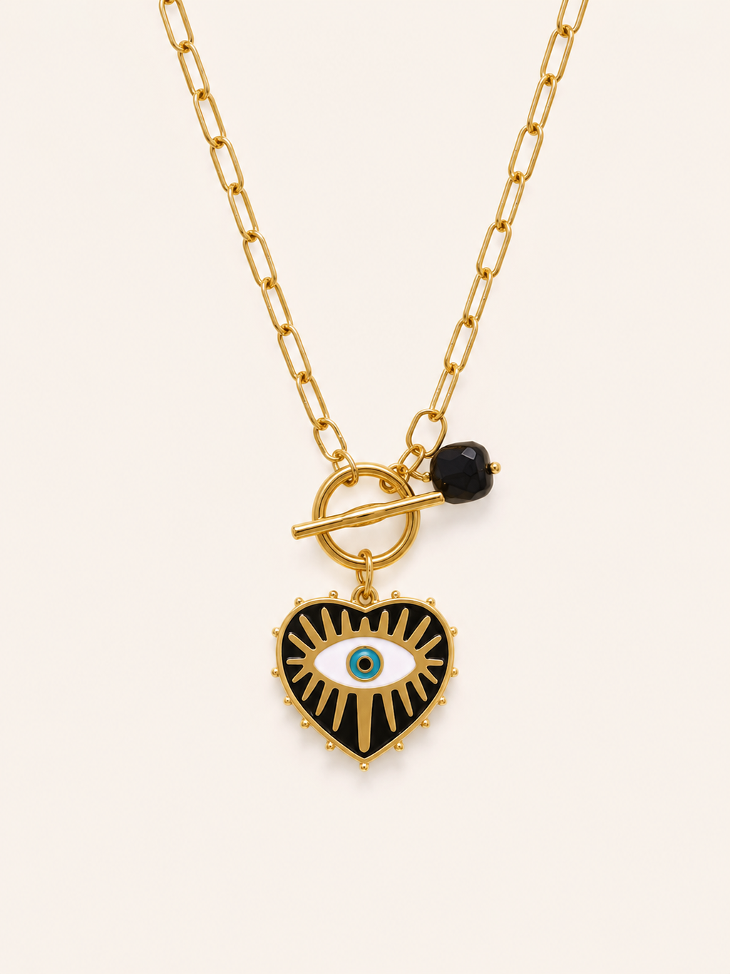 Collar Corazón Ojo Turco