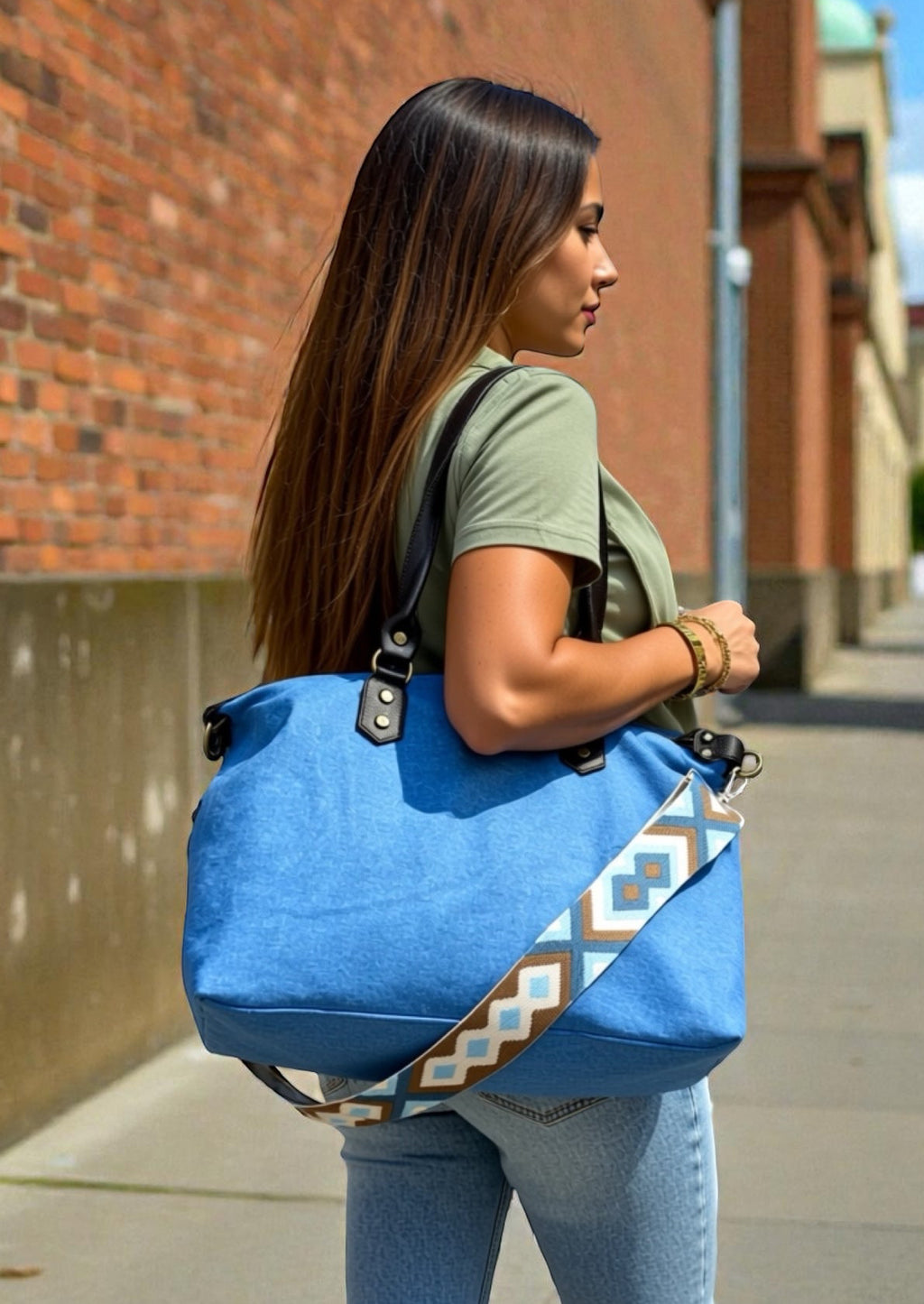 SHOPPER ROMA | DENIM CLARO
