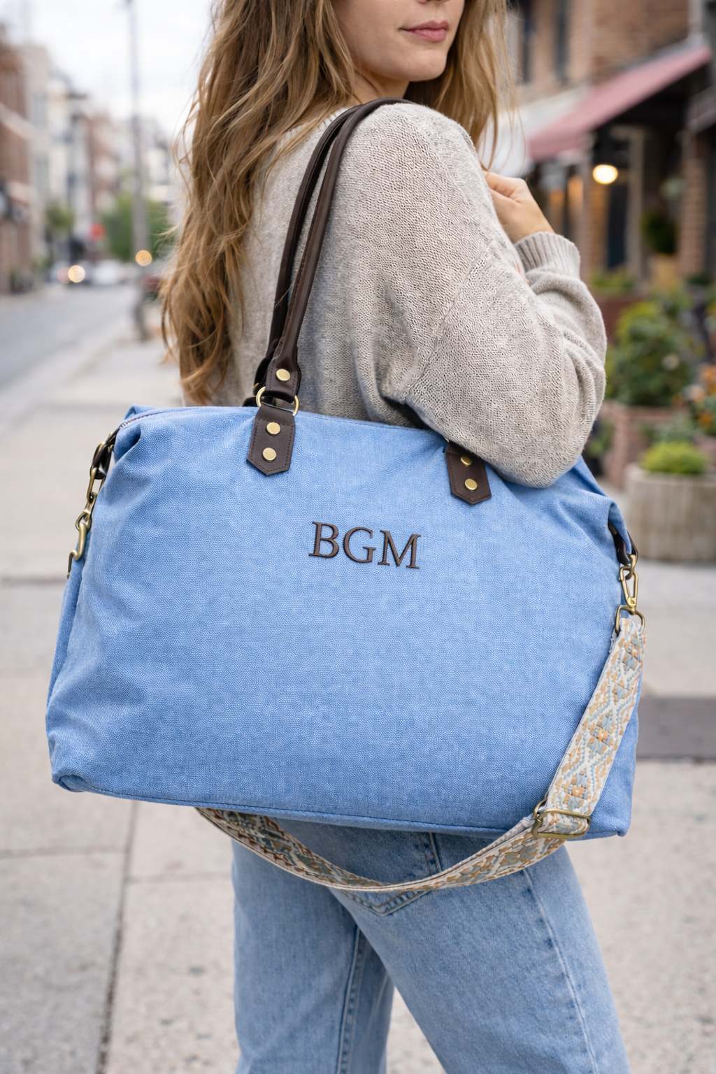 SHOPPER ROMA | DENIM CLARO