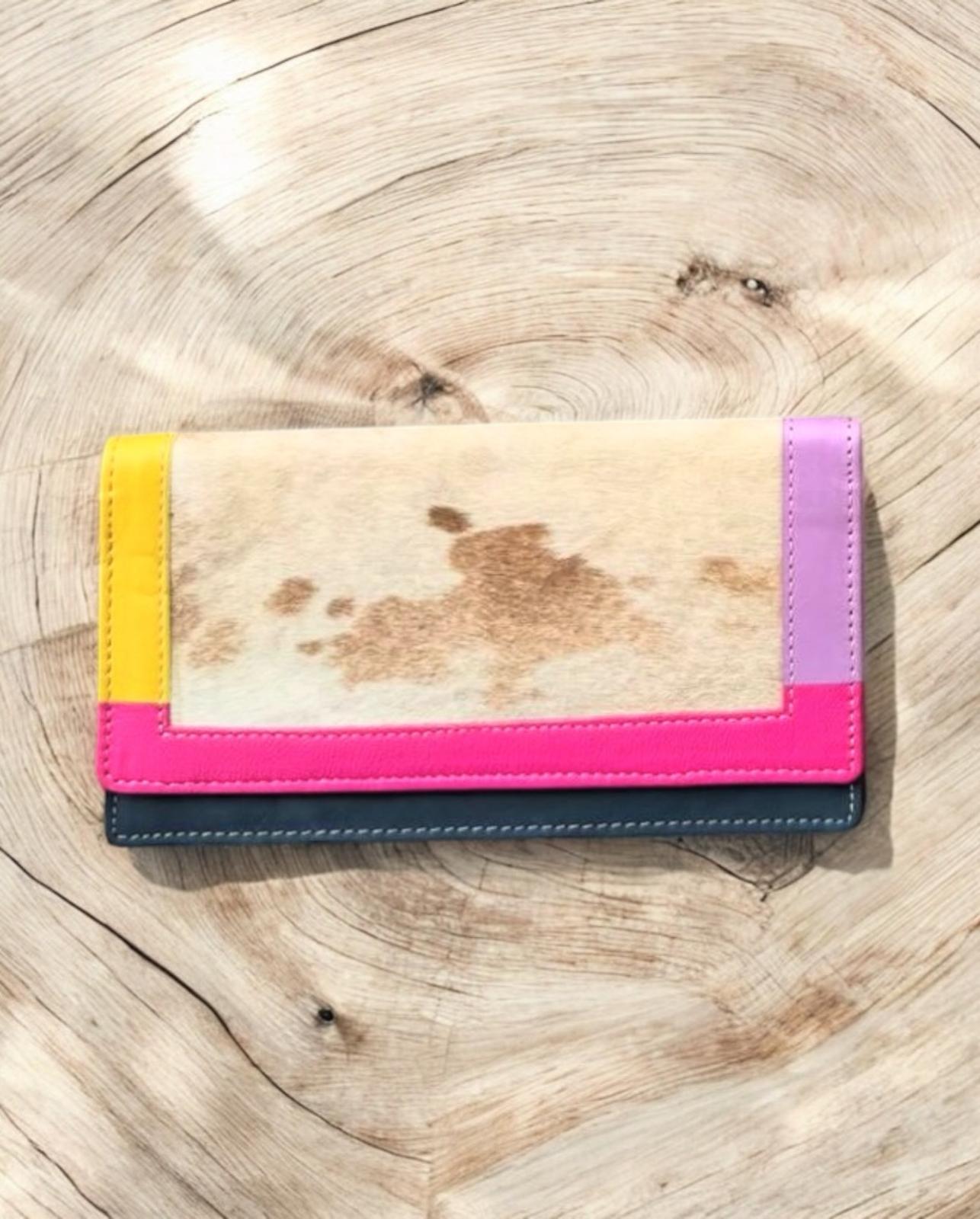 CARTERA PIEL Y PELO